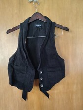 Colete jeans vintage What's Hot preto tamanho grande G comprar usado  Enviando para Brazil