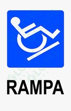 Cartello segnaletico rampa usato  Acate