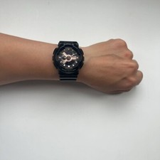 Vibrante duplo Casio Baby G BA-110CH 5338 preto roxo cor rosa lata nova bateria comprar usado  Enviando para Brazil