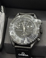 Omega swatch black usato  Napoli
