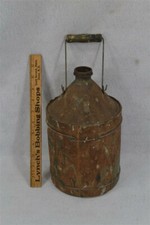 Usado, lata de óleo antiga folheada a madeira garrafa gás querosene metal Sexton Can Co 1900s comprar usado  Enviando para Brazil
