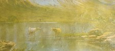Pair framed highland for sale  NORTHWICH