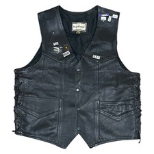 Woodlans leather waistcoat for sale  UK