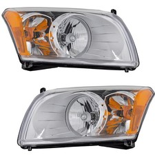 Conjunto de pares de faróis dianteiros faróis lâmpadas LH e RH para 07-12 Dodge Caliber, usado comprar usado  Enviando para Brazil