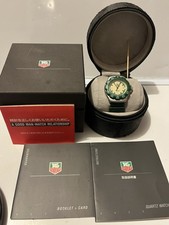 (Quase em perfeito estado) Tag Heuer F 1 - 372 513 moldura verde mostrador luminoso 200m unissex 35 mm comprar usado  Enviando para Brazil