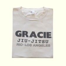 GRACIE GEAR JIU JITSU VINTAGE ANOS 90 FEITO NOS EUA LOS ANGELES ARTES MARCIAIS T SHRIT TAMANHO 2XL comprar usado  Enviando para Brazil