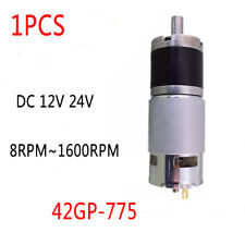Motor de redução de caixa de câmbio planetária 42GP-775 DC 12V 24V alto torque 8RPM ~ 1600RPM comprar usado  Enviando para Brazil