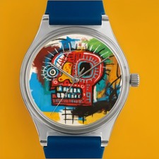 Relógio de pulso BASQUIAT Skull MET NYC Pop Art comprar usado  Enviando para Brazil