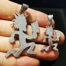 Collar colgante con dije de hacha Juggalo en relieve ICP de acero inoxidable para hombre 30' segunda mano  Embacar hacia Mexico