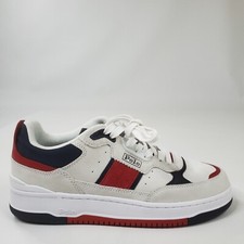 Usado, Tênis Polo Ralph Lauren Masters Sport Couro Masculino Tamanho 11.5 Vermelho Azul Creme $209 comprar usado  Enviando para Brazil
