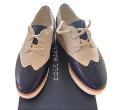Ponta de asa plataforma feminina OXFORD Cole Haan OG - MARINHO / BRANCO - TAMANHO - 9 B comprar usado  Enviando para Brazil