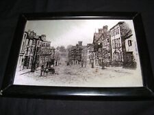 Vintage etched framed for sale  LEEK