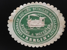 Siegelmarke berlin eisenbahn gebraucht kaufen  Großostheim