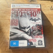 DVD Batman Arkham City Game Of The Year Edition Windows PC com manual 3 discos comprar usado  Enviando para Brazil