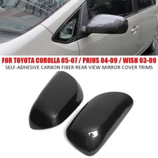 Capa espelhada lateral de fibra de carbono para Toyota Corolla 05-07 Prius ​04-09 Wish ​03-09, usado comprar usado  Enviando para Brazil