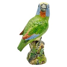 BONECO RARO ANTIGO C18º/19º PÁSSARO PAPAGAIO ÂNCORA VERMELHA ** CHELSEA / ARCO / ? * comprar usado  Enviando para Brazil