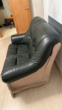 Leather sofa suite for sale  SUTTON