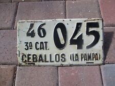 Placa Argentina La Pampa (Eva Peron) # 45 comprar usado Placa Argentina La Pampa (Eva Peron) # 45 comprar usado  Enviando para Brazil