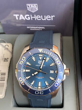 Tag Heuer Aquaracer 300M 41MM relógio masculino mostrador azul pulseira de borracha WAY111C.FT6155 comprar usado  Enviando para Brazil