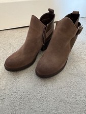 Earth suede booties for sale  POOLE