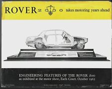 Rover 2000 engineering for sale  UK