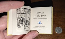 RARE MINIATURE BOOK: WEDDING OF THE FOXES. JAPANESE FABLES. HILLSIDE PRESS, 1968 comprar usado  Enviando para Brazil