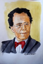 Riginalzeichnung gustav mahler gebraucht kaufen  Schwäbisch Gmünd