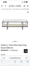Metal glass top for sale  WAKEFIELD