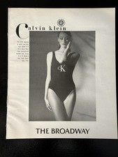 Maiô feminino Calvin Klein The Broadway CA loja de departamentos anúncio raro 1993 OG VINTAGE comprar usado  Enviando para Brazil