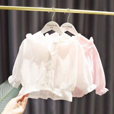 Roupas de primavera bebê menina leve respirável casaco pequeno verão menina protetor solar casaco comprar usado  Enviando para Brazil