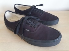 Vans black canvas for sale  BURY ST. EDMUNDS
