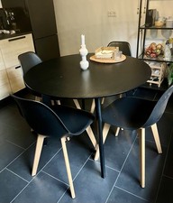 Schwarzer runder tisch gebraucht kaufen  Essen