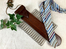 Usado, Suporte de gravata vintage prateleira de amarração cabide de borla de madeira vitoriana masculino manobrista comprar usado  Enviando para Brazil