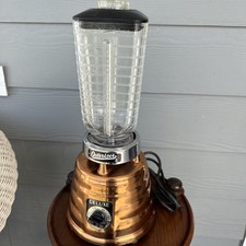 Liquidificador de vidro vintage Osterizer DELUXE colmeia dourada modelo 403 testado funciona comprar usado  Enviando para Brazil