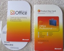 Używany, Microsoft Office 2010 Professional- Word, Excel, PowerPoint - DVD, Key na sprzedaż  Wysyłka do Poland