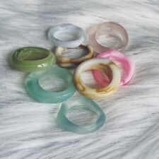 8pcs resin rings for sale  LEEDS