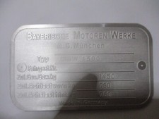 Bmw typenschild 1500 gebraucht kaufen  Deutschland