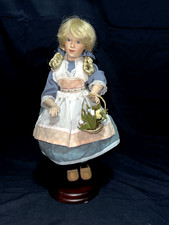 BONECA HOLANDESA DE PORCELANA LENOX 14 POLEGADAS SAPATOS DE MADEIRA FLORES E SUPORTE SUPER LIMPO, usado comprar usado  Enviando para Brazil