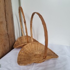 Vintage handwoven wicker for sale  TONBRIDGE