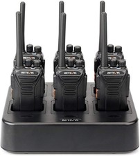 Walkie Talkies Retevis RT27 pacote com 6 rádios bidirecionais de longo alcance com carregador de 6 vias, usado comprar usado  Enviando para Brazil