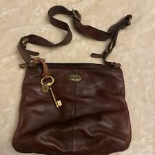 Fossil leather brown for sale  LONDON