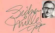 Cartão de combate índice 3x5 autografado assinado por Sidney Miller comprar usado  Enviando para Brazil