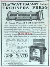 Watts cam patent for sale  SIDCUP