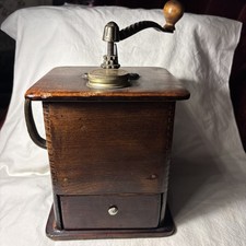 Moedor de café vintage antigo de madeira com manivela comprar usado  Enviando para Brazil