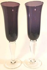 Champagne flutes plum for sale  San Diego
