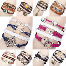 Mujer Hombre Vintage Pulsera Brazalete Surfista Cadena Tendencia Regalo Wow comprar usado  Enviando para Brazil