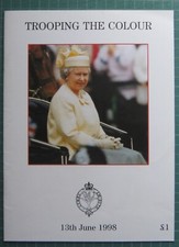 Trooping colour programme for sale  WOTTON-UNDER-EDGE