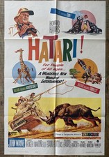 Hatari original sheet for sale  WATERLOOVILLE