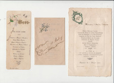 Menus authentiques datés d'occasion  Orleans-