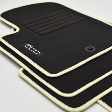Velours Logo Fußmatten für Fiat 500 + 500 C Cabrio ab Bj.2007 - 2013 crema comprar usado  Enviando para Brazil